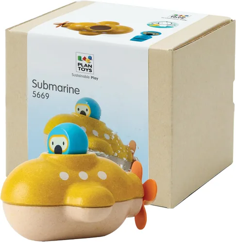 Vista 11 de PlanToys® Juguete de baño de barco de carga para niños pequeños Barco flotante con bloques de carga para jugar en el agua Juguete educativo