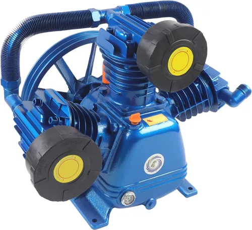 Vista 16 de Cabezal de bomba de compresor de aire, 3HP 66Gal/min 145PSI de una sola etapa de doble cilindro herramienta de aire universal compresor de aire