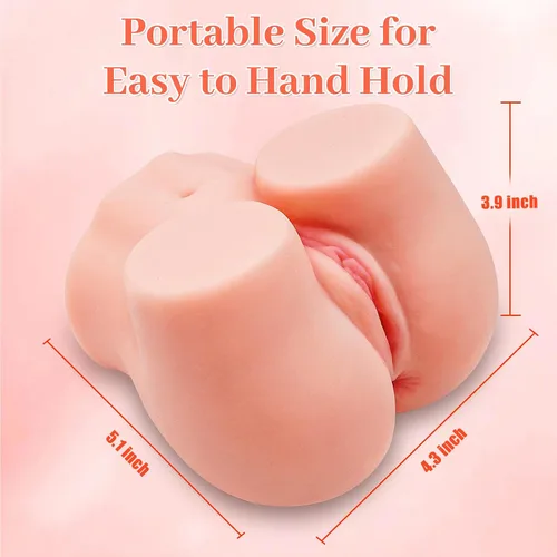Vista 5 de Coño de bolsillo de 1.5 libras para hombres, masturbadores masculinos, muñeca sexual realista con vagina anal, juguete sexual realista 2 en 1