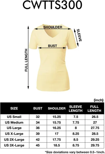 Vista 6 de H2H Camiseta casual ajustada para mujer, manga corta, mezcla de algodón, diseño básico