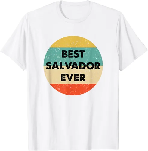 Vista 21 de Camiseta con nombre de Salvador, Negro