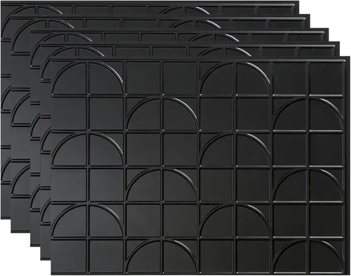 Vista 8 de FASÄDE Crescent - Panel decorativo de vinilo para salpicaduras en cachemira (paquete de 5)