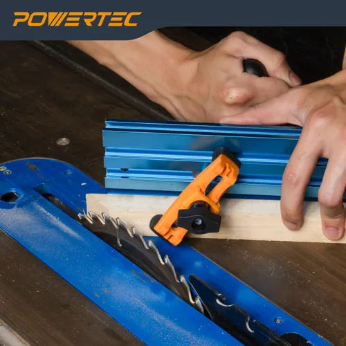 Vista 7 de POWERTEC 2 abrazaderas de sujeción ajustables, abrazadera de pista en T multiposicionable, abrazaderas de plástico reforzado con 20 pernos de acero