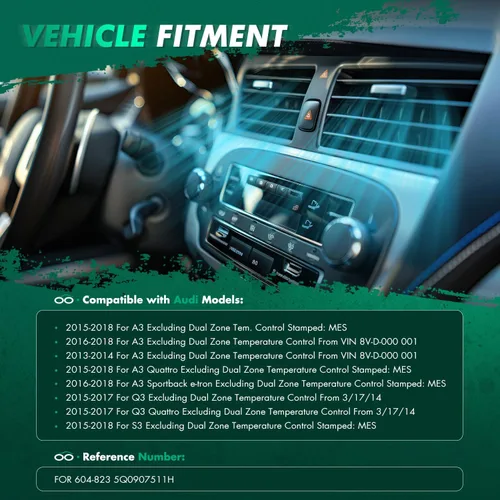 Vista 2 de SCITOO Actuador de puerta de mezcla de calentador HVAC para A-UDI A3 2013-2018, A3 Quattro 2015-2018, Q2 2018-2019, Golf 2015-2017, Jetta 2015-2018