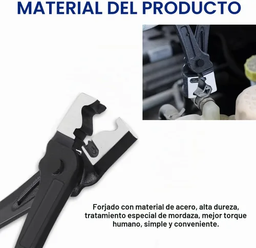 Vista 4 de Tnisesm Alicates de abrazadera de manguera tipo Clic-R para pinzas de cuello de automóvil Herramientas de reparación de abrazadera de arranque CV