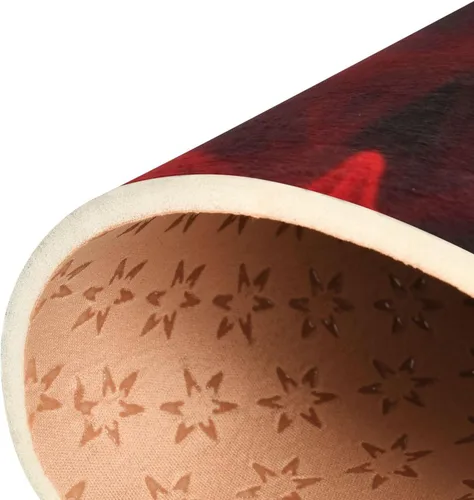 Vista 6 de Alfombras grandes de 5 pies 3 pulgadas x 4 pies, estampado de remolinos ahumados en negro, ligeras, antideslizantes, para sala de estar, dormitorio