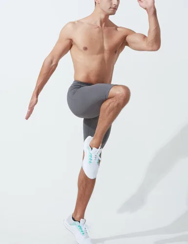Vista 6 de MIZOK Pantalones cortos de compresión elásticos para hombre con bolsillo