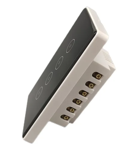 Vista 3 de Smart-Life - Interruptor de luz táctil inteligente de pared, panel de vidrio, control remoto inalámbrico por aplicación Smart-Life en cualquier