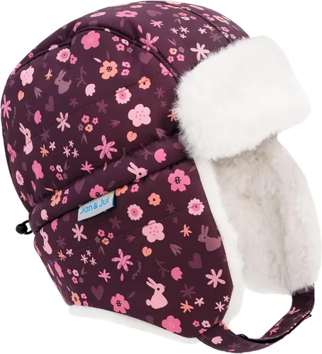 Vista 36 de JAN & JUL Gorro de invierno impermeable para bebés y niños Oso