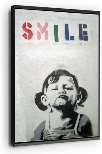Vista 45 de Arte en lienzo de Banksy para pared, decoración del hogar, lienzo pre-estirado - varios tamaños