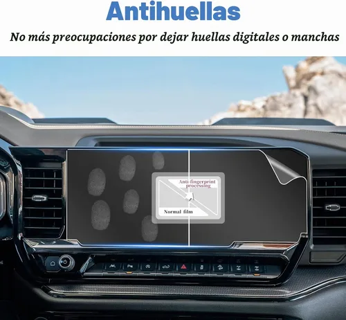 Vista 2 de SHAOHAO 2 protectores de pantalla para Chevy Silverado 1500 2025 2026 de 13.4 pulgadas para Chevy Sliverado y Sierra 2022 2023 2024 2025 2026 y 2