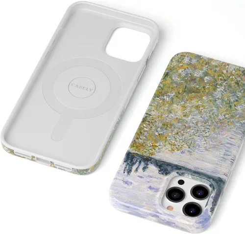 Vista 3 de Casely Funda para iPhone 13 Pro Île aux Fleurs The Met Museum Compatible con MagSafe