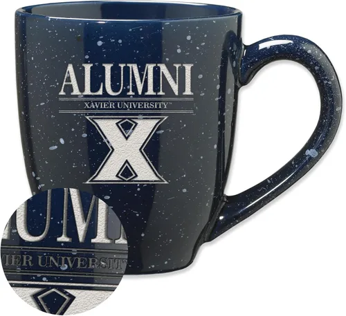 Vista 55 de Rico Industries NCAA Illinois Fighting Illini Alumni - Taza de café de cerámica moteada grabada con láser de 16 onzas