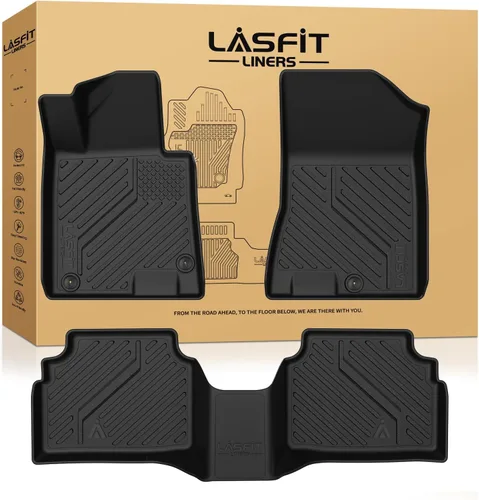 Vista 14 de LASFIT Alfombrillas de suelo y tapete de carga para Kia K4 2026 2025 para todo tipo de clima, TPE ajuste personalizado, juego completo