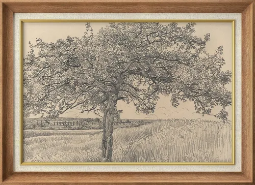 Vista 90 de MUDECOR Claude Monet - Arte artístico enmarcado prémium para pared, camino a través del maíz en Pourville, ilustraciones históricas culturales