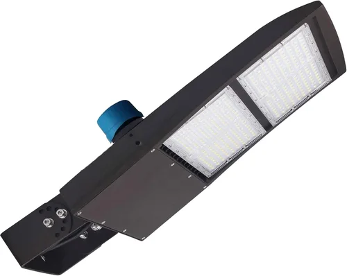 Vista 12 de Luces LED de poste de estacionamiento de 100 W, sensor de fotocélula del atardecer al amanecer, protección contra sobretensiones integrada, 1-10 V