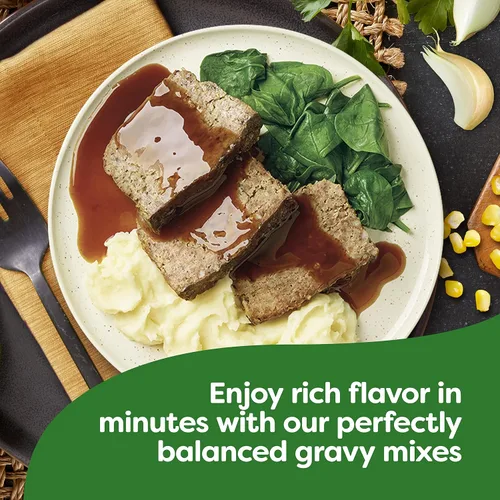 Vista 5 de Knorr Mezcla de salsa para deliciosas comidas fáciles y guarniciones, salsa marrón clásica sin sabores artificiales, sin MSG añadido 1.2 oz