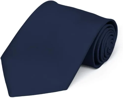 Vista 22 de tiemart Corbata de color sólido prémium Negro