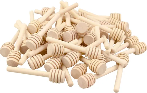 Vista 7 de 150 palitos de madera de miel, palitos de miel de 3 pulgadas, mini palitos de panal