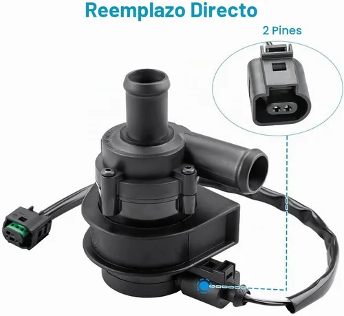 Vista 6 de Bomba de agua auxiliar del motor 1K0965561J con el reemplazo del enchufe