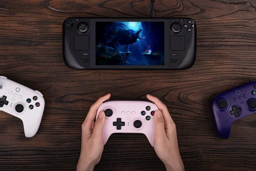 Vista 8 de 8Bitdo Ultimate 2.4G Wireless Controller, Hall Effect Joystick Update, Gaming Controller with Charging Dock for PC, Android, Steam Deck & Apple