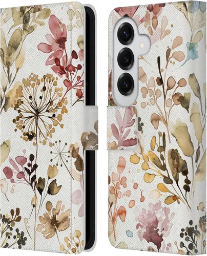 Vista 293 de Head Case Designs Officially Licensed Ninola Beige Wild Grasses Leather Wallet Case Compatible with Samsung Galaxy A07 4G