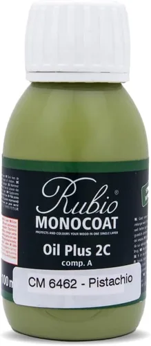 Vista 77 de Rubio Monocoat Muestra de Tinte y Acabado para Madera - Niebla 5% Aceite Plus Parte A Aceite de linaza para madera de secado rápido y ecológico
