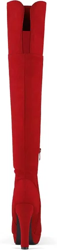 Vista 7 de DREAM PAIRS - Botas altas por encima de la rodilla para mujer, con tacón grueso y plataforma
