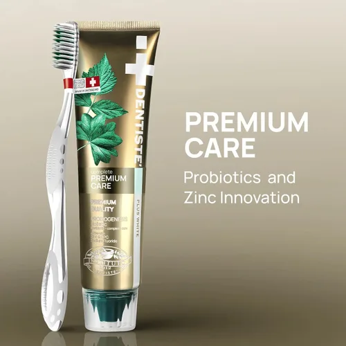 Vista 2 de Pasta de dientes Premium Care (protección postbiótica de encías + cuidado del esmalte), 3.53 onzas