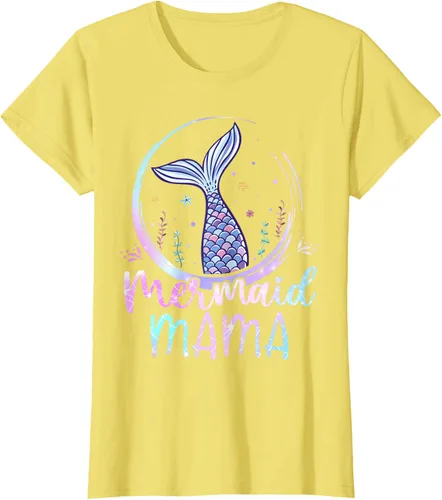 Vista 17 de Camiseta de sirena para mujer, diseño de cola de sirena para cumpleaños, playa, cola de sirena, Negro