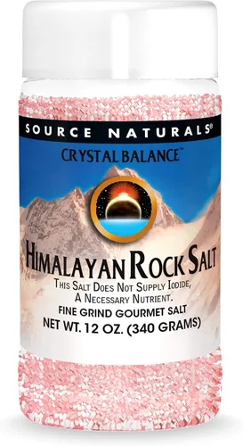 Vista 6 de Source Naturals Sal de roca del Himalaya de Crystal Balance Fine Grind, sal gourmet alcalinizante rica en minerales
