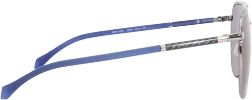 Vista 3 de Gafas de sol Hugo Boss BOSS-1130-S 6LBXT Ruthenium - Azul ahumado - Gris con lentes efecto espejo
