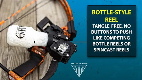 Vista 4 de AMS Bowfishing Retriever TNT Reel - Fabricado en los Estados Unidos