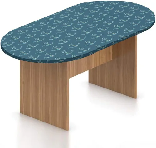 Vista 8 de Mantel ovalado ajustable para mesa de patio, poliéster elástico de Estados Unidos, mantel de mesa con estampado de patrón patriótico «Love My