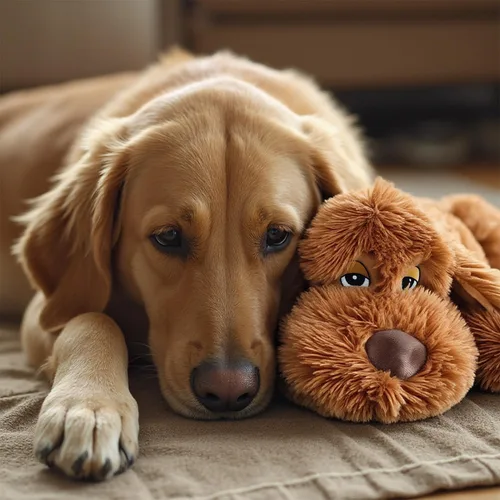 Vista 6 de Cachorro de latido del corazón calmante para perros Juguete de peluche calmante para perros