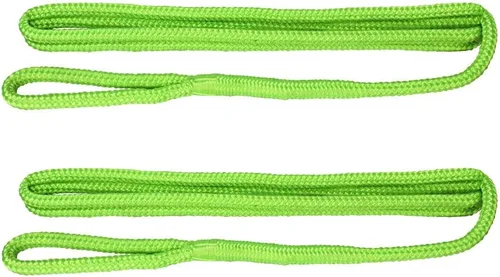 Vista 7 de Extreme Max 3006.2168 BoatTector Premium Línea de Guardabarros de Nailon de Doble Trenza Paquete de Valor de 2 - 3/8" x 6', Negro