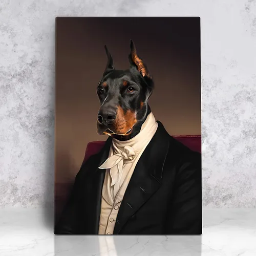 Vista 53 de Awesometik Impresión en lienzo personalizada retrato real de mascota a partir de foto, retrato personalizado del Renacimiento, retratos, retratos 20