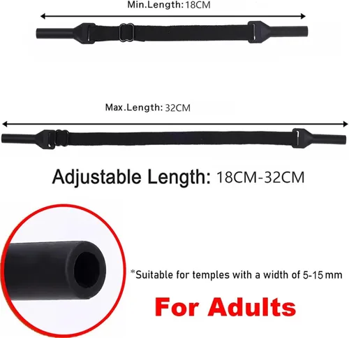 Vista 7 de Correa de gafas para deportes, 50 unidades, cordón ajustable para el cuello