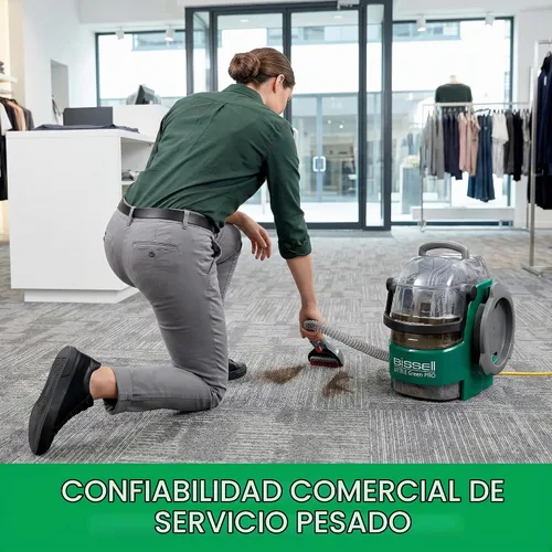 Vista 6 de Bissell BigGreen Commercial Little Green Pro - Limpiador de manchas comerciales, limpiador de alfombras y tapicería y detallador