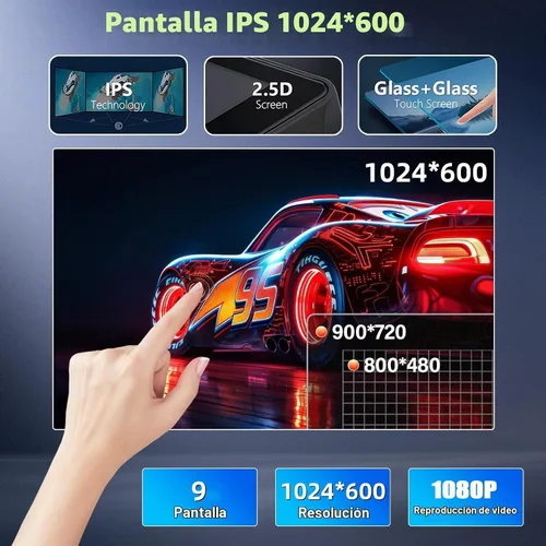 Vista 6 de Android 13.0 doble DIN estéreo para coche Hyundai Sonata 2015-2017 9 pulgadas HD pantalla táctil audio multimedia receptor con Carplay Android Auto