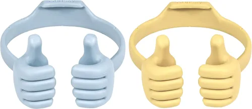 Vista 17 de Honsky Soporte para Teléfono Celular Paquete de 2, Soporte Perezoso para Teléfono Thumbs Up, Base Flexible Ajustable Universal para Todos los Negro