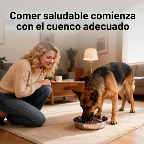 Vista 3 de Kactoily Cuencos para perros de alimentación lenta del acero inoxidable 304 Cuenco de acero inoxidable + base de silicona gris