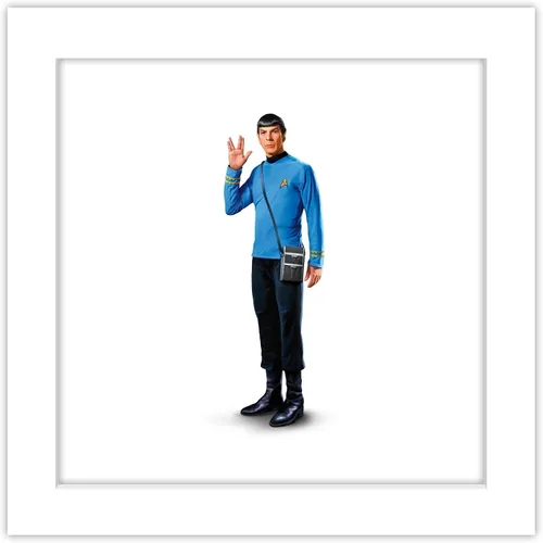 Vista 10 de Trends International Gallery Pops Star Trek - Póster de pared Spock Vulcan Salute de 12.00 x 12.00 pulgadas, versión de marco negro