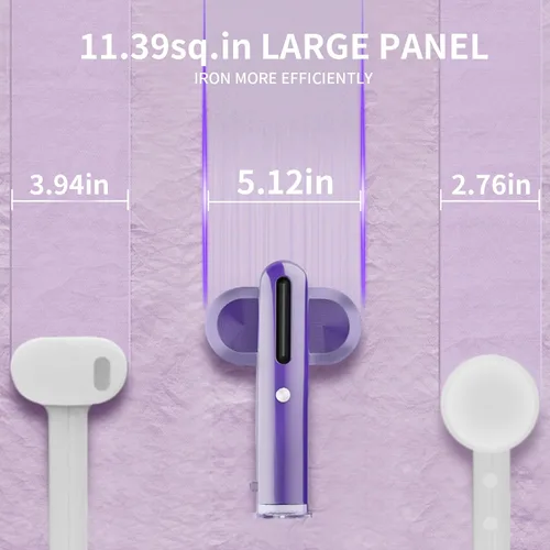 Vista 5 de Heapsion Vaporizador para ropa, vaporizador y plancha portátil 2 en 1 con autolimpieza, potente de 1200 W y calentamiento rápido de 30 segundos