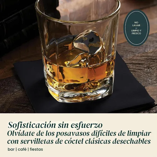 Vista 5 de Servilletas de cóctel desechables con tacto de lino, paquete de 200 servilletas de papel AMETHYST de 5 x 5 pulgadas para bar, restaurante y Amatista