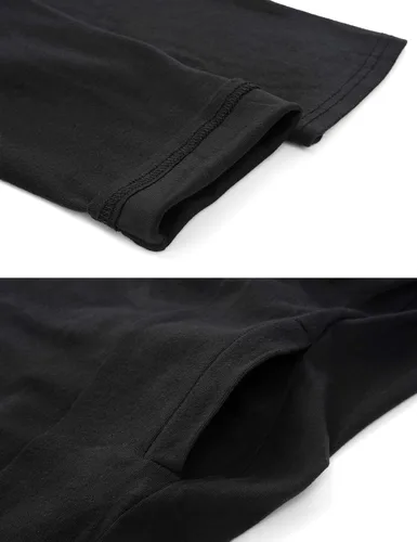 Vista 4 de Suéter largo con capucha y bolsillos para hombre de RAGEMALL