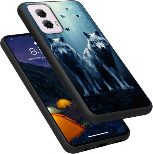 Vista 234 de Funda para Motorola Moto G Play 4G 2024, delgada y ligera, de silicona de TPU suave, color negro, ultrafina, para Motorola Moto G Play 4G 2024, Art