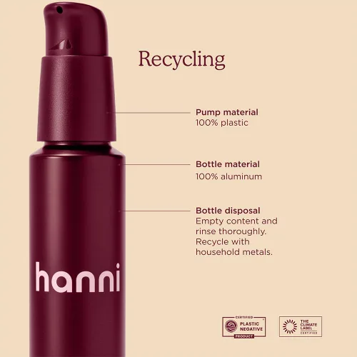 Vista 8 de HANNI Good Aura Aceite corporal en seco ligero, hidratante después de la ducha con aceites de jojoba, coco, baobab y buriti, cuidado de la piel