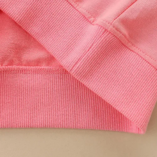Vista 6 de Bumeex Ropa de sudadera para niña pequeña, ropa navideña de algodón con cuello redondo