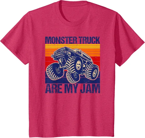 Vista 34 de Monster Truck Are My Jam For Monster Truck Lovers - Camiseta para hombres y niños, Blanco